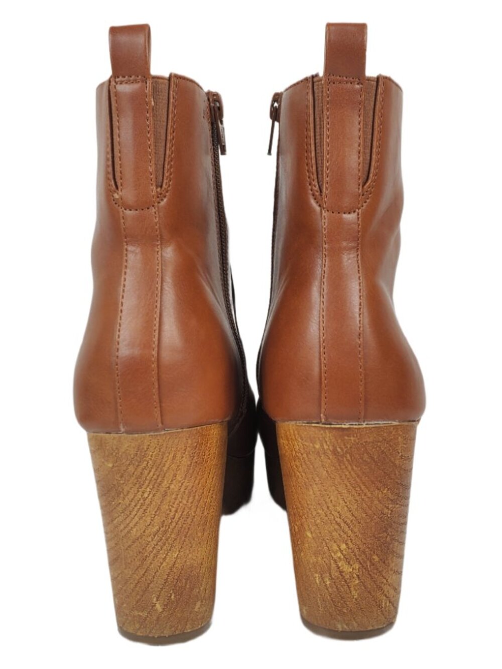 Universal Thread Brown Platform Ankle Boots Chunky Heel Women's Size 9 - Picture 4 of 10